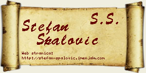 Stefan Spalović vizit kartica